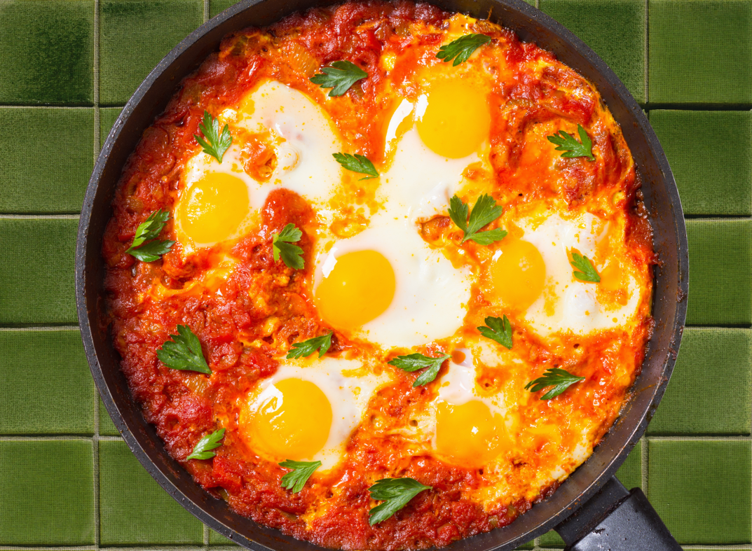 Shakshuka ou ovos no purgatório